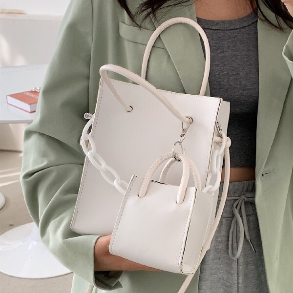 2шт набор сумок с ручками, Белый
2шт набор сумок с ручками, Белый