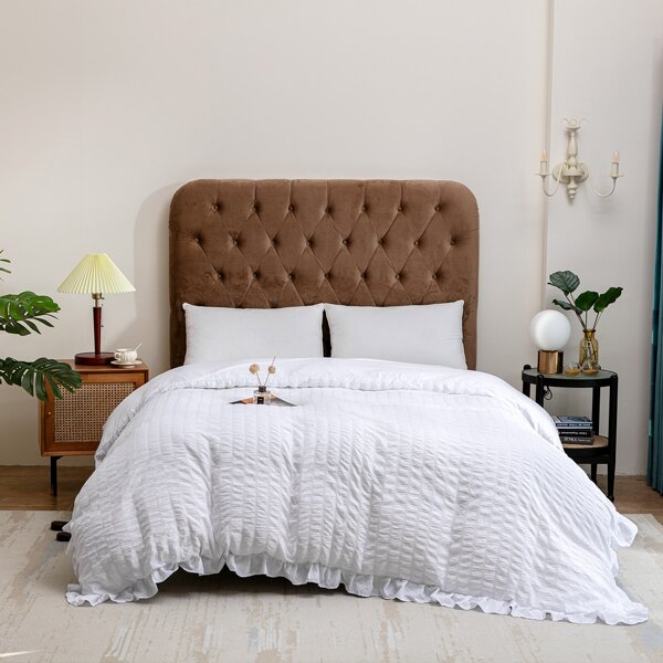 Одноцветный Наборы пододеяльников Комплект постельного белья, Белый 
Одноцветный Наборы пододеяльников Комплект постельного белья, Белый