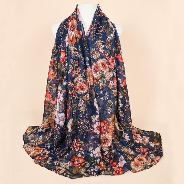 Flower Print Scarf, Multicolor
Flower Print Scarf, Multicolor