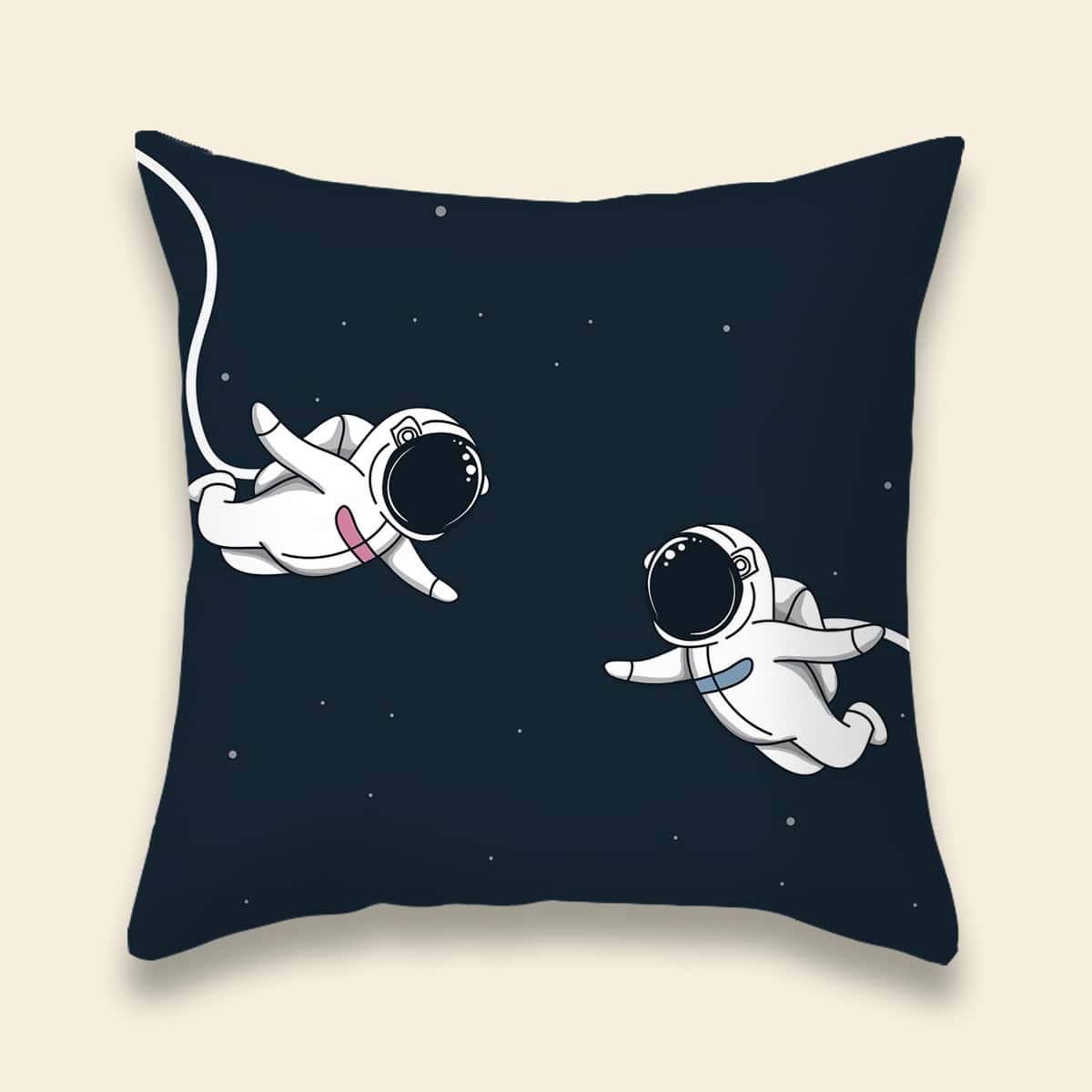 Astronaut Print Cushion Cover Without Filler, Multicolor 
Astronaut Print Cushion Cover Without Filler, Multicolor