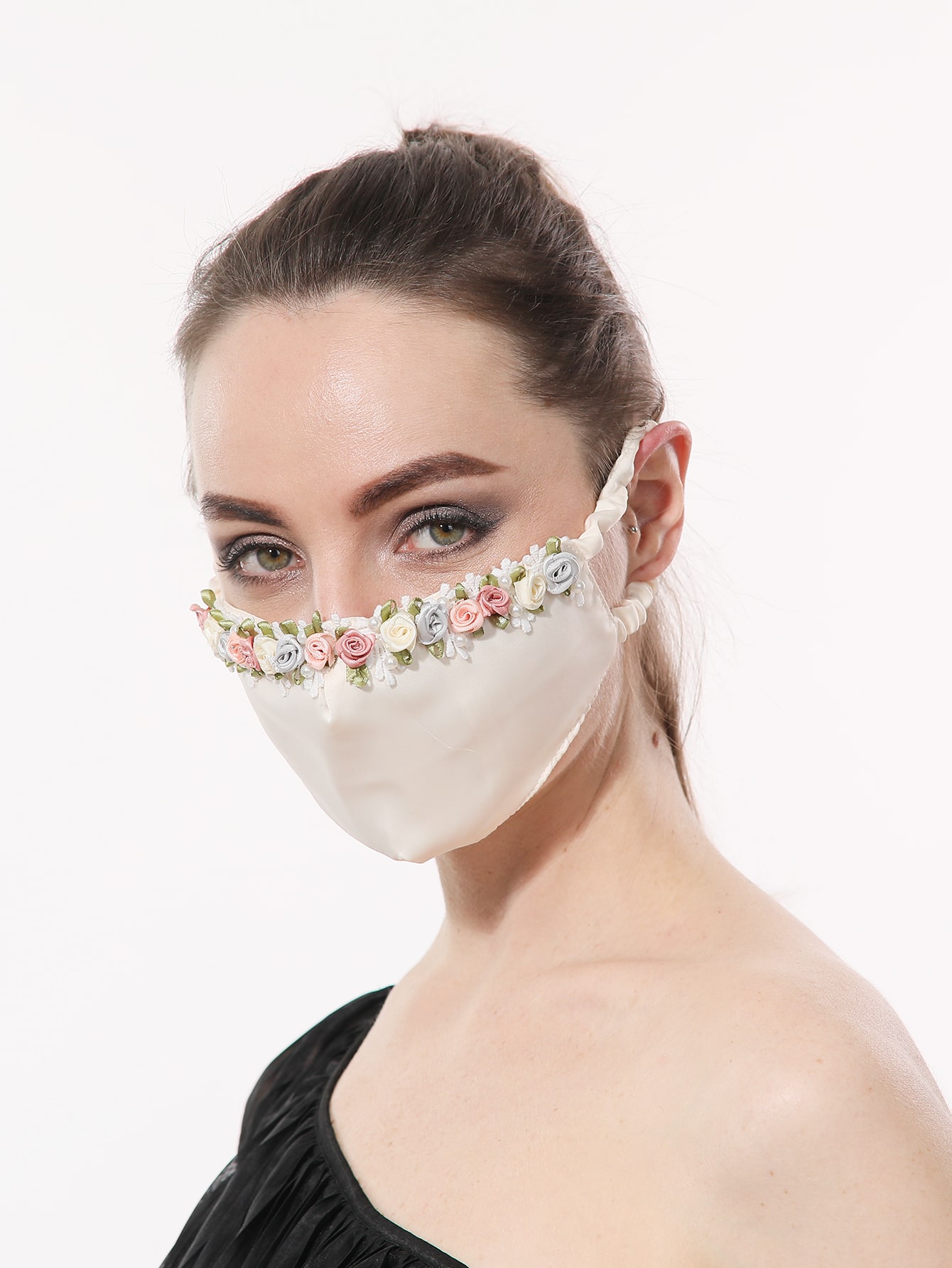 Flower Decor Face Mask