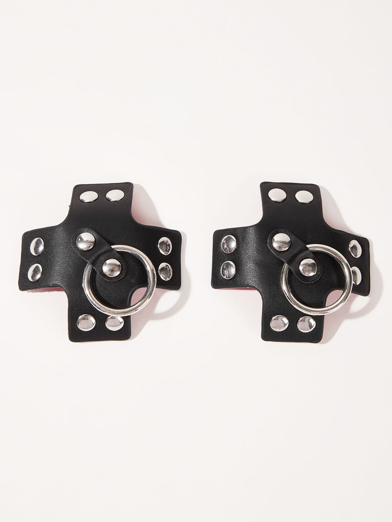 1pair PU Studded Nipple Cover