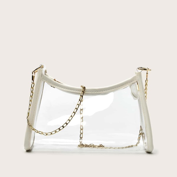 Clear Chain Crossbody Bag