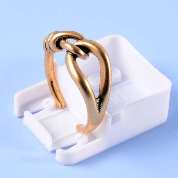 Men Hollow Out Ring, Bronze