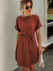 Self Tie Tunic Dress