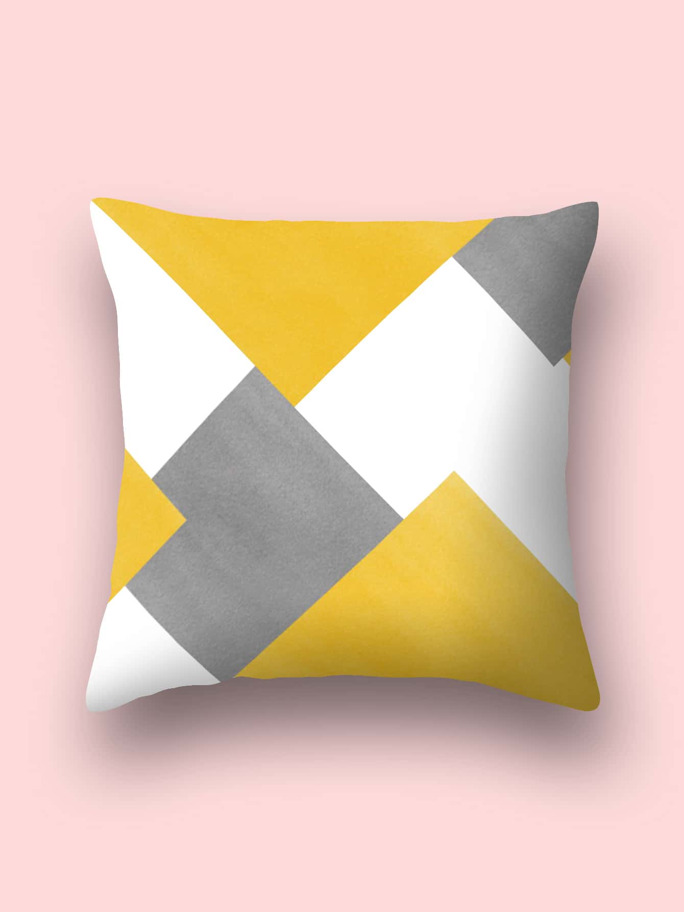 Geometric Pattern Cushion Cover Without Filler
