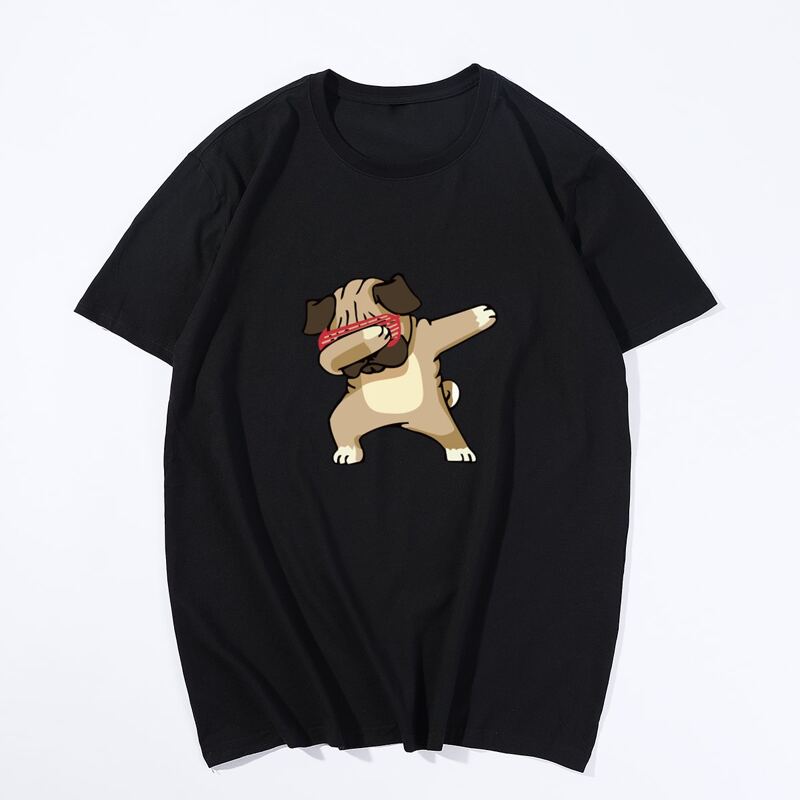 Guys Dog Print Tee, Black 
Guys Dog Print Tee, Black
