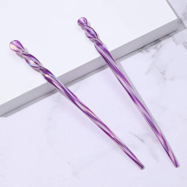 2pcs Acetic Acid Hair Pin, Multicolor
2pcs Acetic Acid Hair Pin, Multicolor