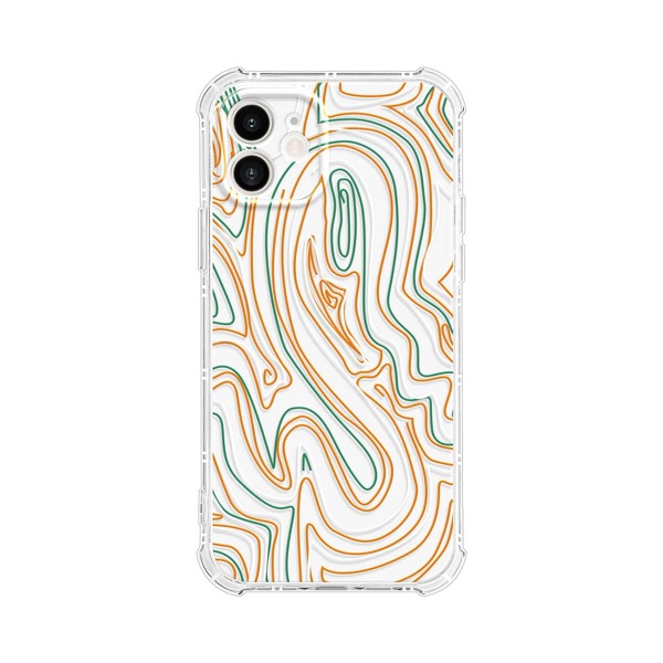 Abstract Graphic Phone Case, Clear