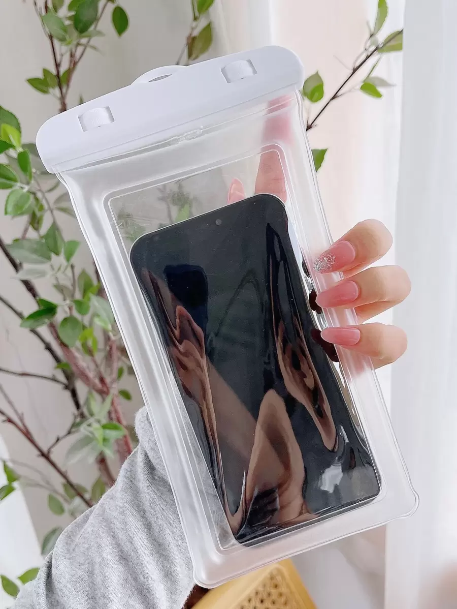 Sac de téléphone imperméable transparent pour vacances d'été, plongée, natation, étui de téléphone de plage