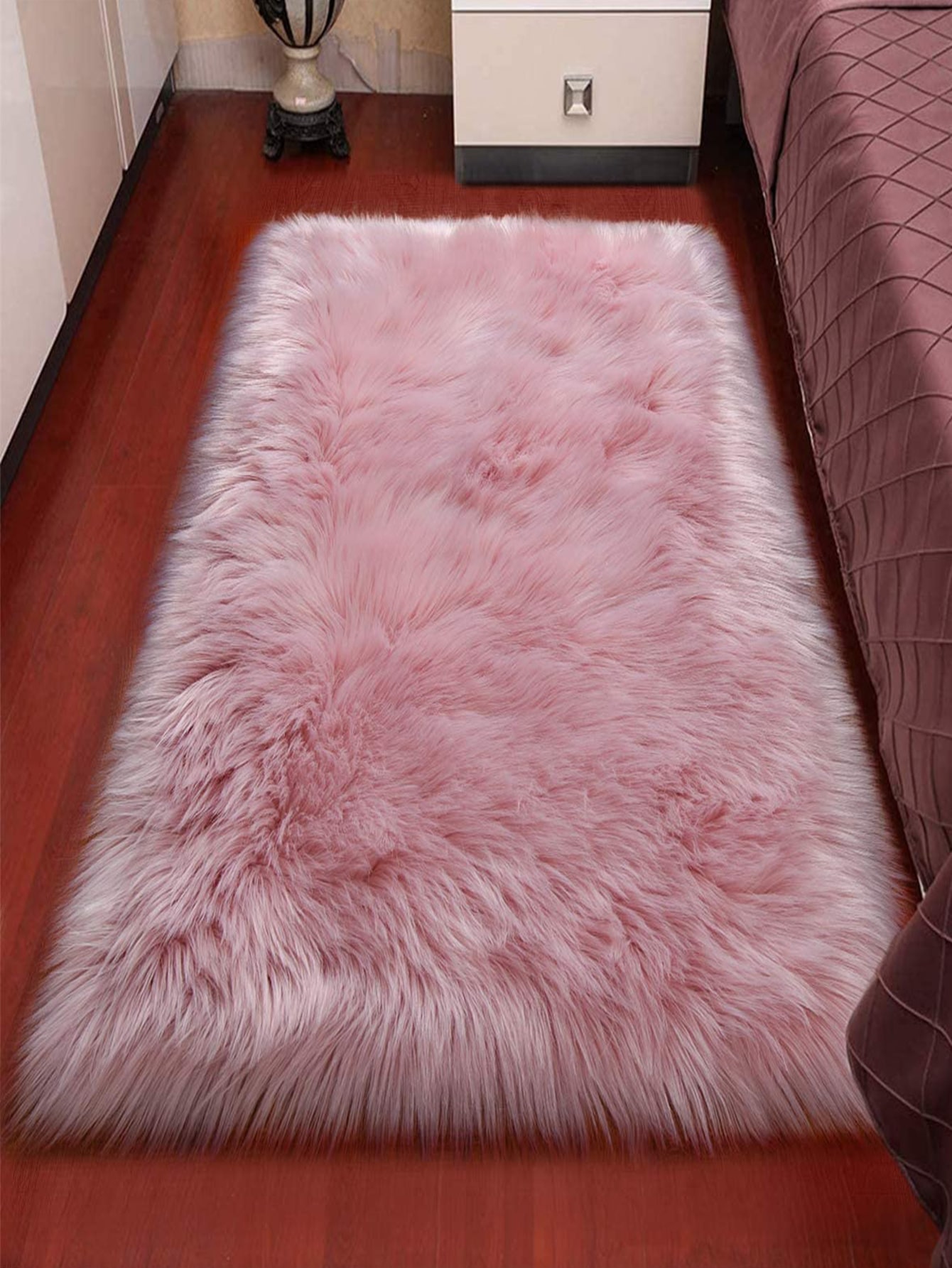 Solid Color Plush Rug