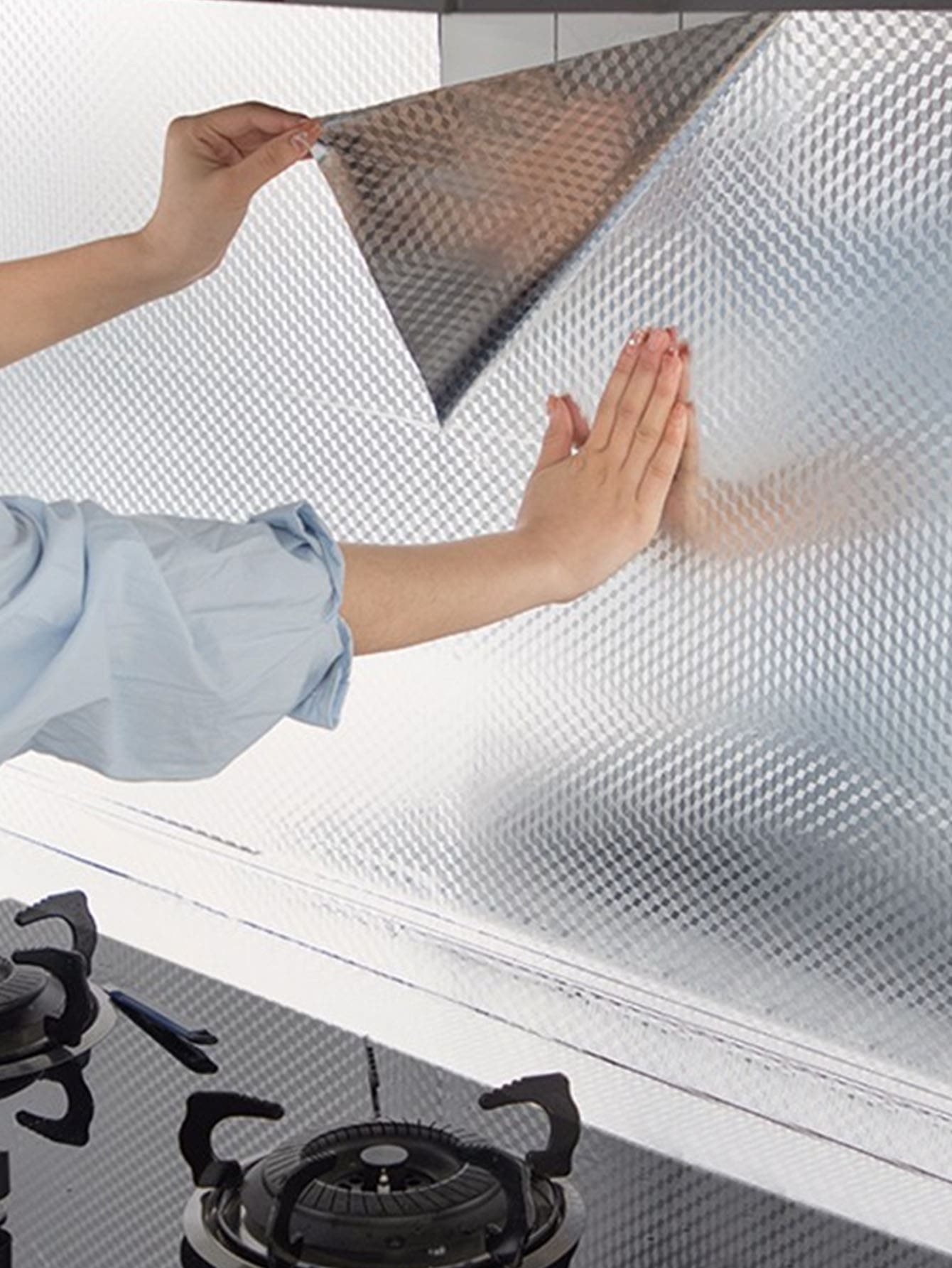 1 pieza Adhesivo de pared resistente al aceite de cocina, adhesivo resistente al calor y al fuego, autoadhesivo para encimera de gabinete, calcomanía de vinilo para decoración del hogar, artículos de decoración de primavera para refrescar su hogar, adhesivos de decoración de rama