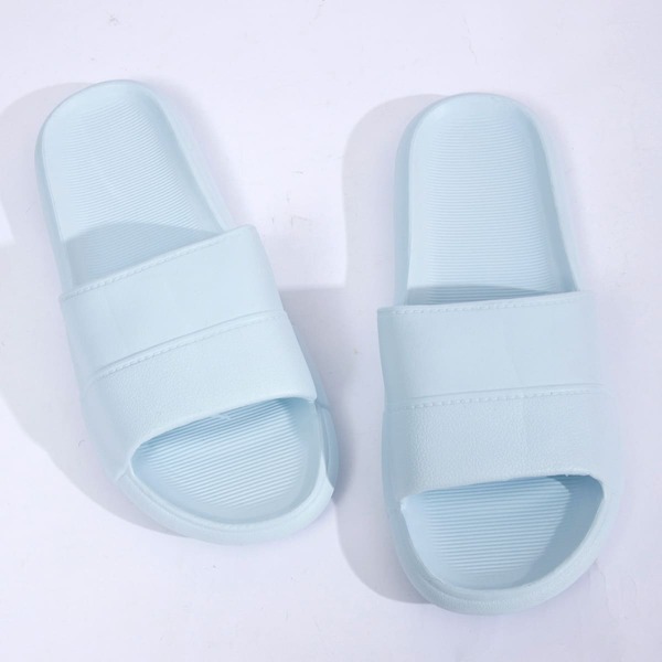 Open Toe Minimalist Slides, Baby blue