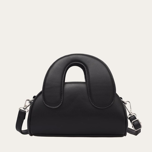 Minimalist Satchel Bag, Black