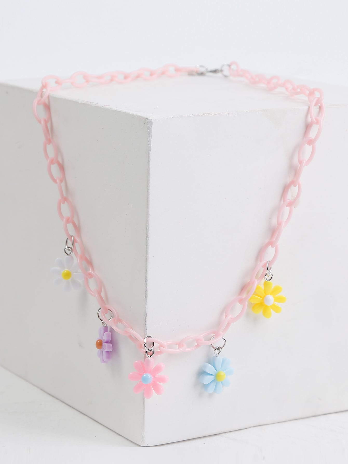 Flower Charm Chain Necklace