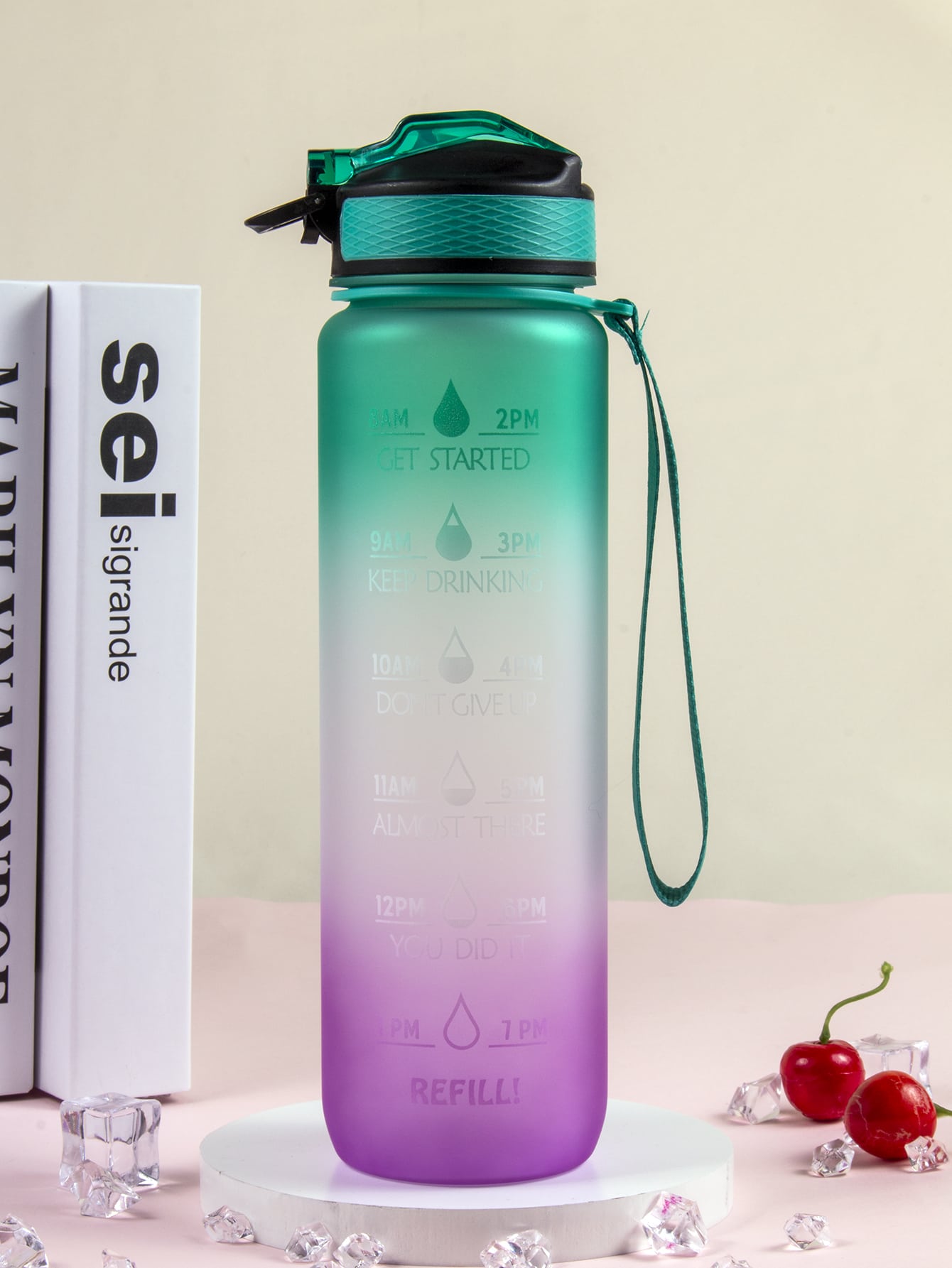 Gradient Color Water Bottle