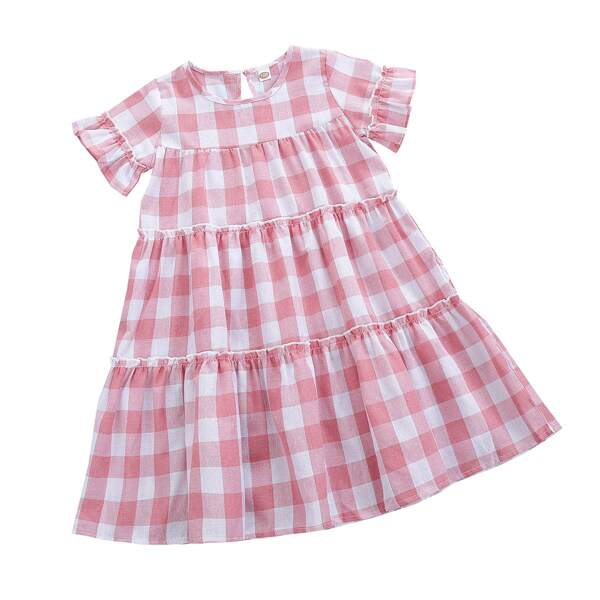 для девочек Ночная рубашка в клетку многослойный, Многоцветный
для девочек Ночная рубашка в клетку многослойный, Многоцветный