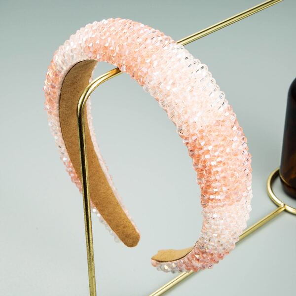 Bead Decor Hair Hoop, Pink