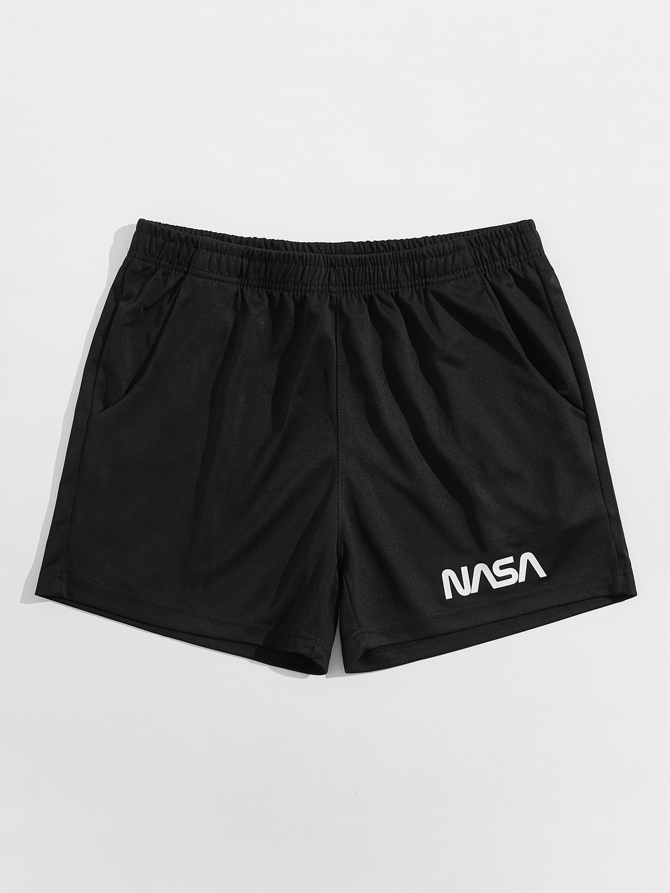 Men Letter Graphic Sports Shorts