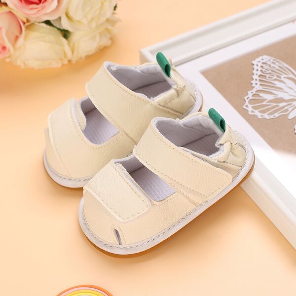 Baby Boys Minimalist Velcro Strap Flats, White