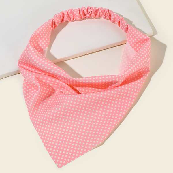 Polka Dot Hair Band, Pink