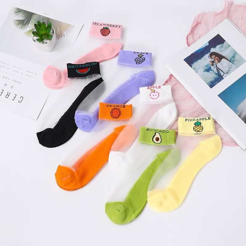 7pairs Fruit Graphic Ankle Socks, Multicolor 
7pairs Fruit Graphic Ankle Socks, Multicolor