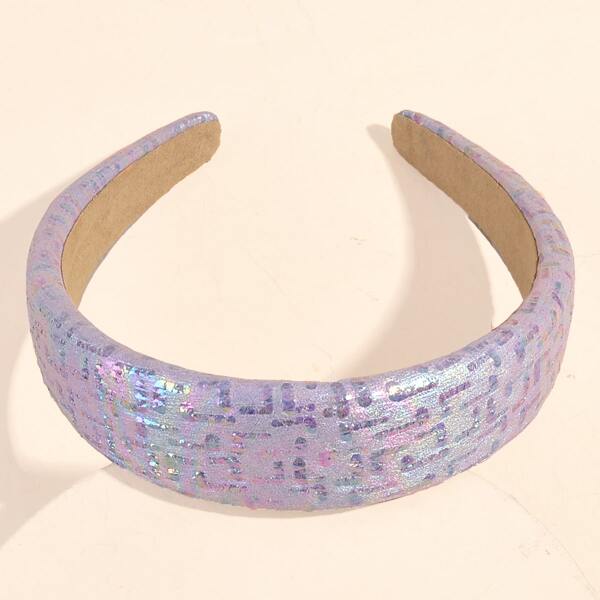 Glitter Wide Headband, Purple