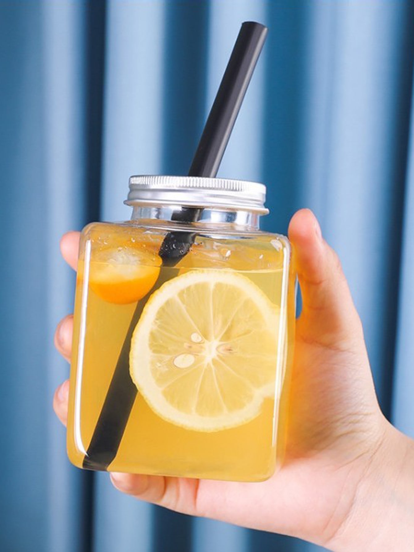 1pc Clear Water Bottle Without Straw