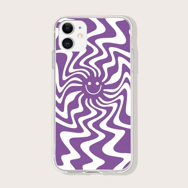 Swirl Pattern Phone Case, Purple