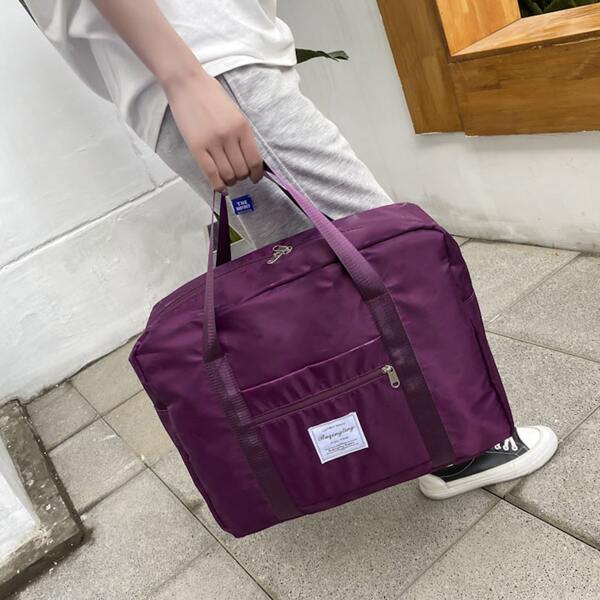 Large Capacity Tote Bag, Purple