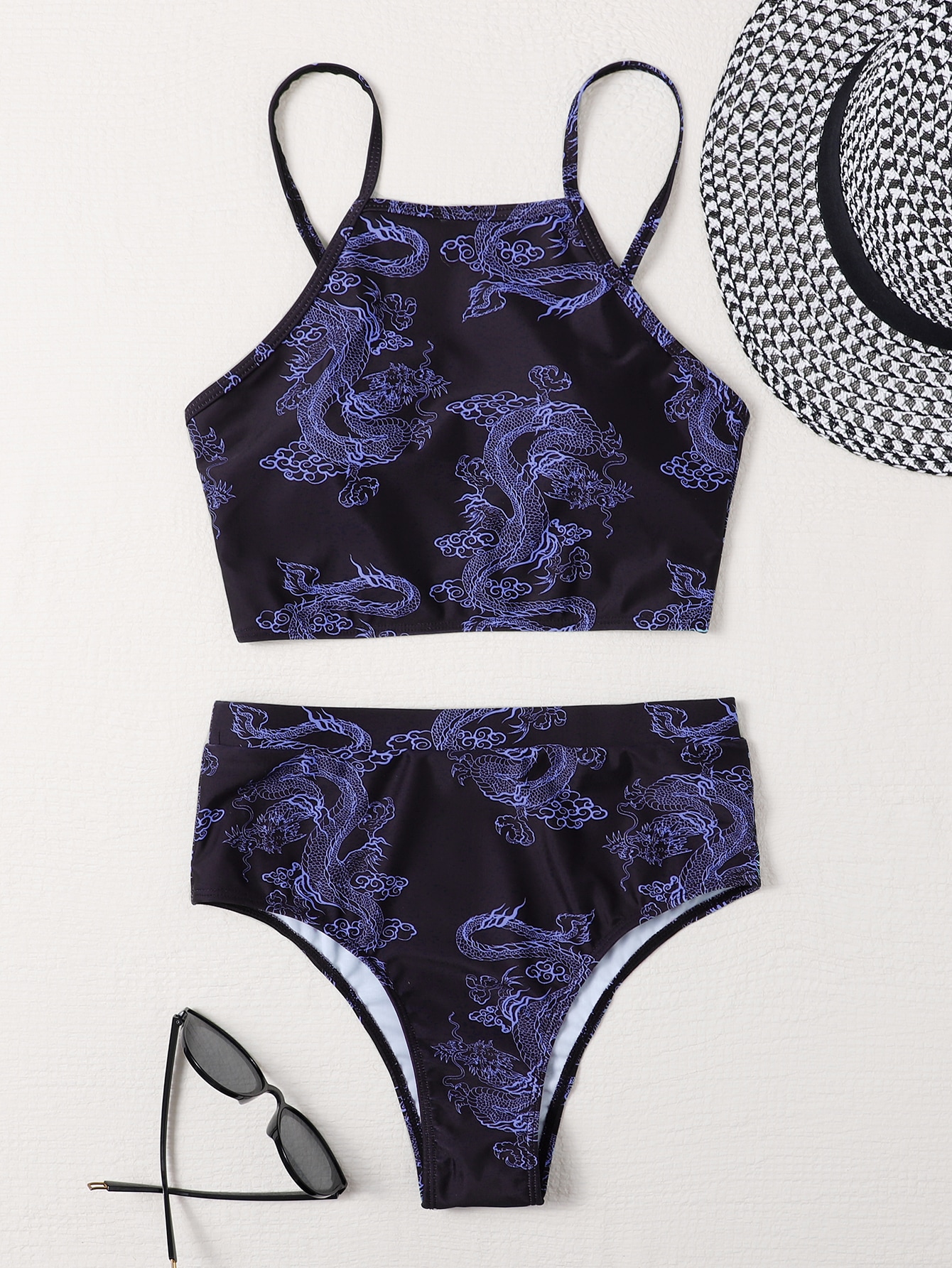 Ba Ador Bikini Con Estampado De Drag N Chino Moda De Mujer Shein M Xico