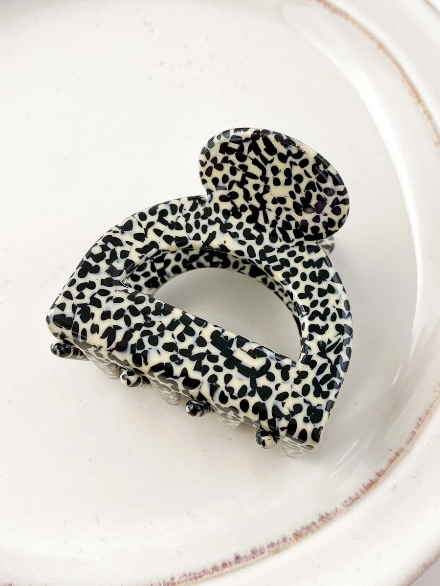 Garra de Cabelo Gráfica para Uso Diário para Penteados de Meninas, Grampo de Leopardo Casual Elegante, Grampos de Cabelo, Clipe de Cabelo, Presilha de Cabelo, Clipe de Cabelo, Acessório de Cabelo, Material Escolar, Faculdade