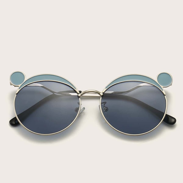 Toddler Kids Cartoon Frame Sunglasses, Blue
