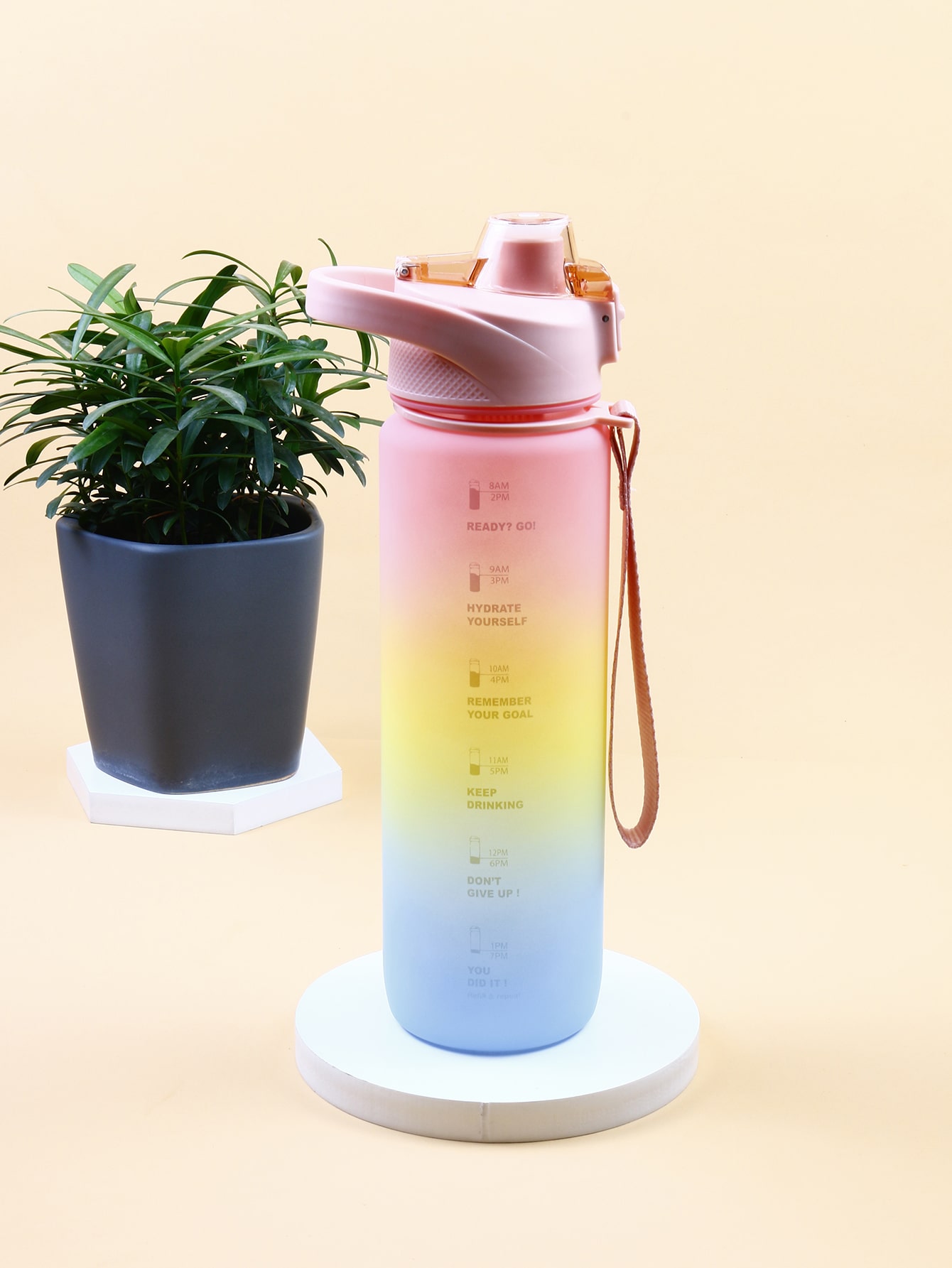 1pc Gradient Color Water Bottle