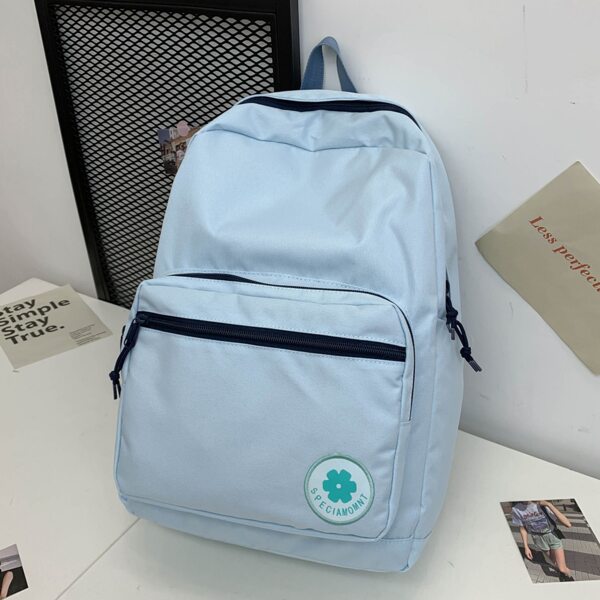 Letter Graphic Functional Backpack, Blue