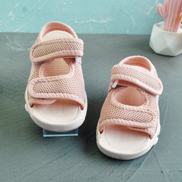 Toddler Girls Velcro Strap Sport Sandals, Pink