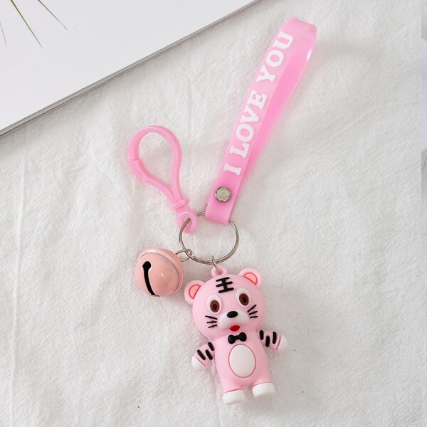 Подвеска для сумки в тигровой форме для девочек, Розовые
Подвеска для сумки в тигровой форме для девочек, Розовые