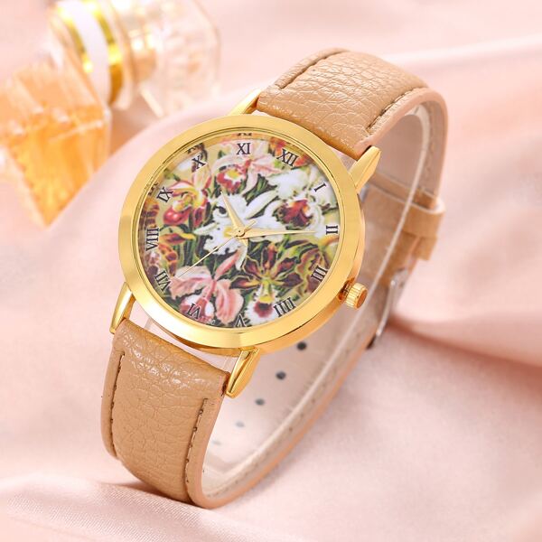 Round Pointer Quartz Watch