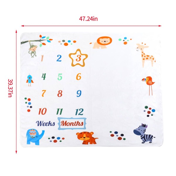 Newborn Unisex Photography Cartoon Animal Teddy Blanket With 2psc Accessories, Multicolor
Newborn Unisex Photography Cartoon Animal Teddy Blanket With 2psc Accessories, Multicolor
