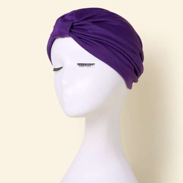 Solid Head Wrap, Purple