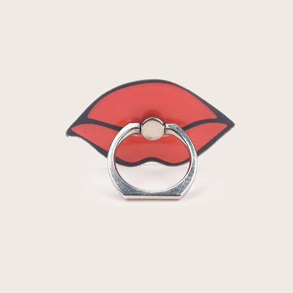 Red Lip Phone Ring Holder