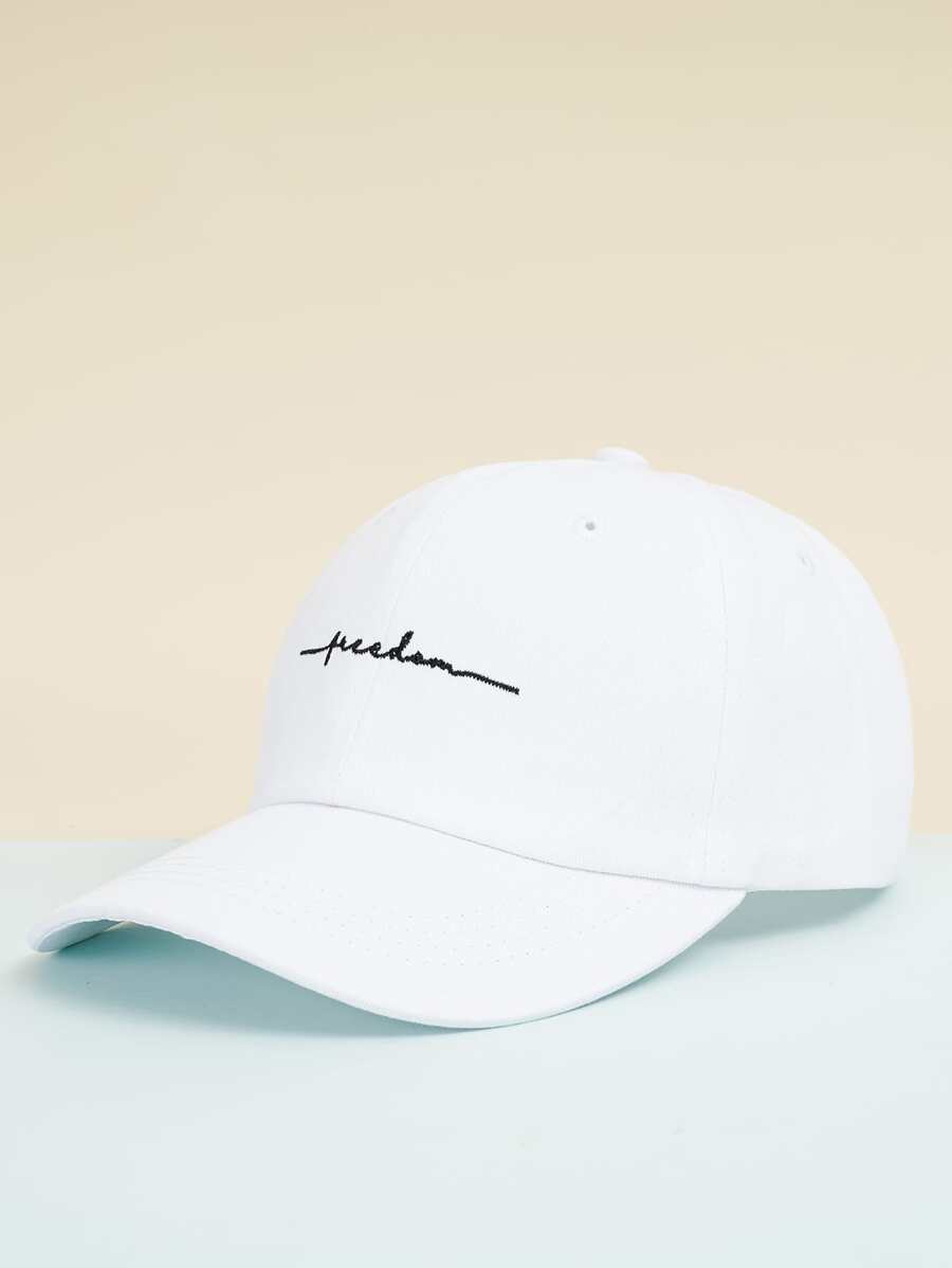 1pc Unisex Sports Beanie Y2k Embroidered Freedom Baseball Cap For Skiing, Outdoor, Winter Casual