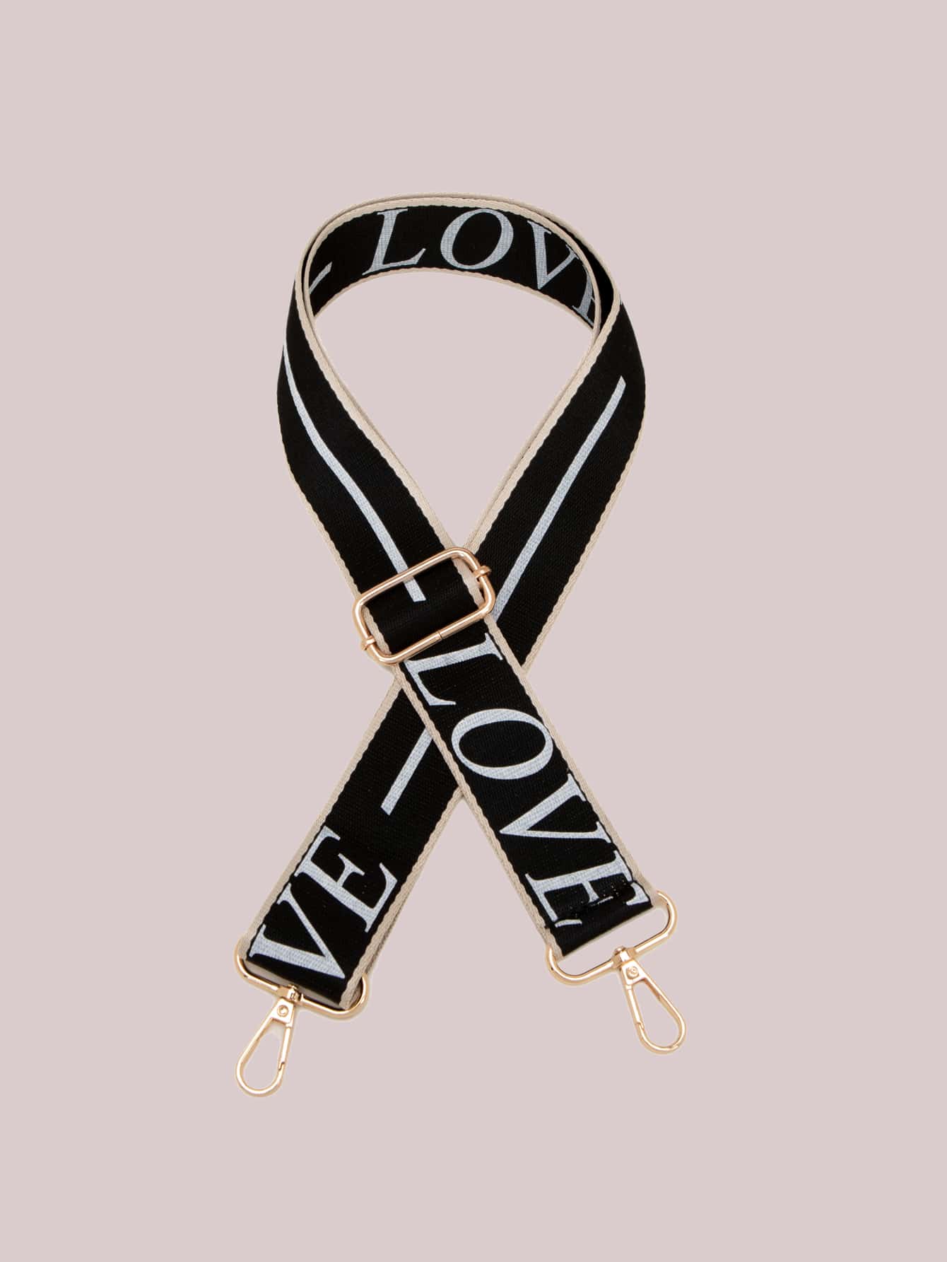 Letter Graphic Bag Strap