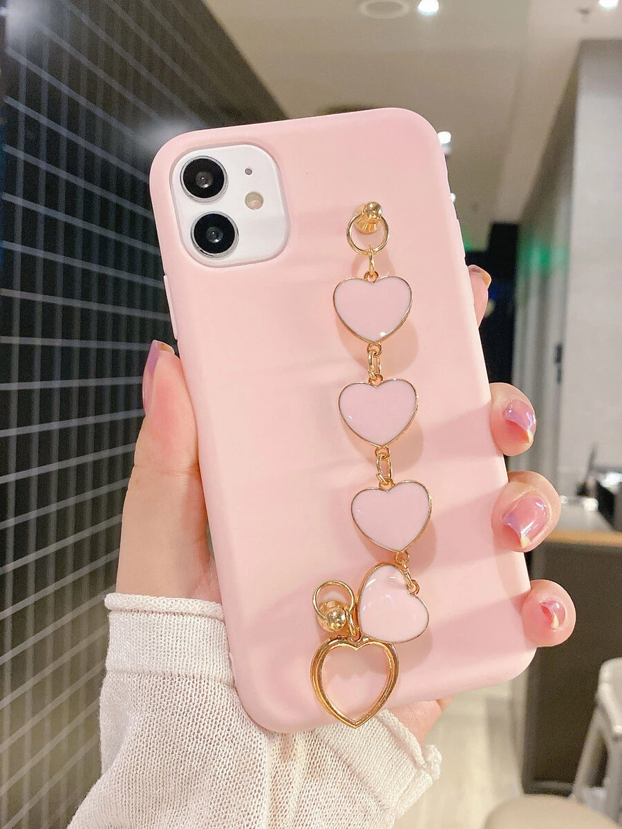 Heart Hand Strap Phone Case
