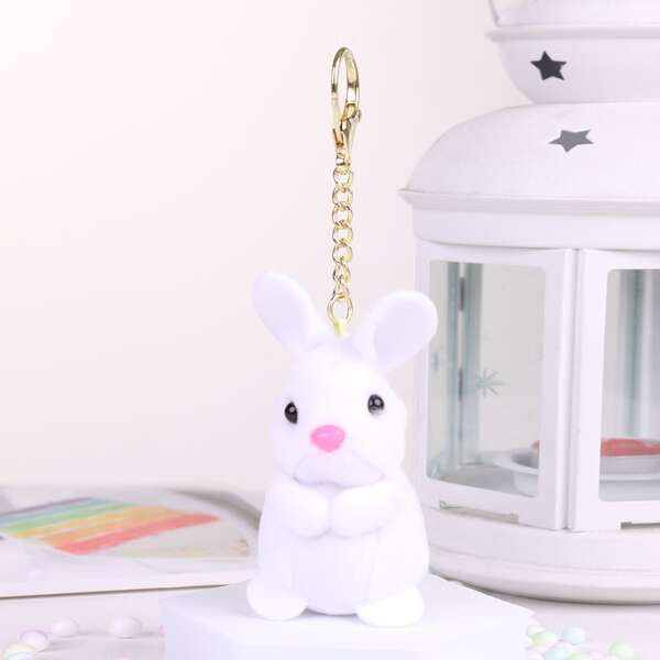 Cartoon Design Bag Accessory, White