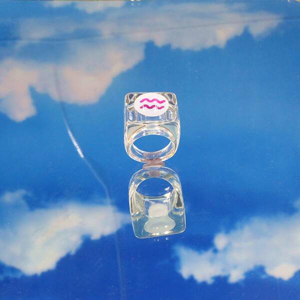 Aquarius Pattern Ring, Multicolor