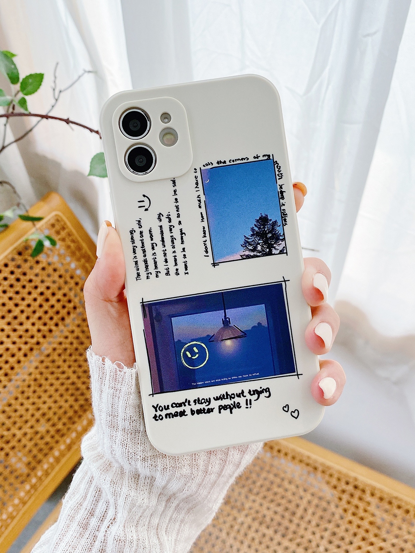 Letter Graphic Phone Case