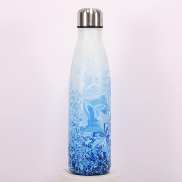 Plants Print Vacuum Cup, Blue