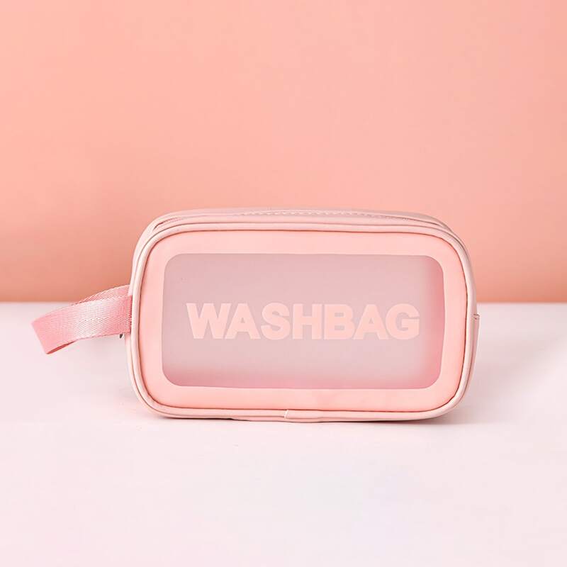 1pc Waterproof Travel Storage Bag, Pink 
1pc Waterproof Travel Storage Bag, Pink