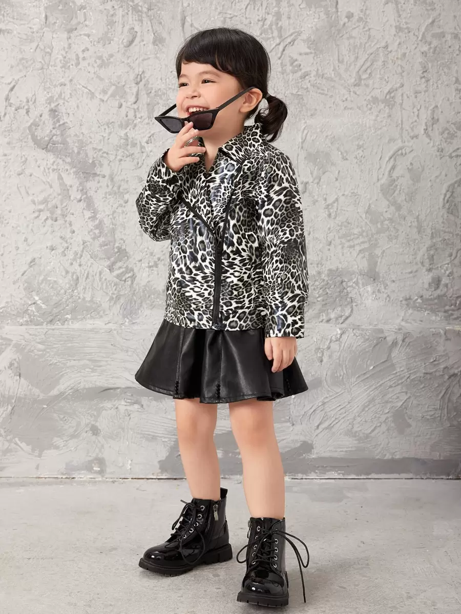 SHEIN Fille Perfecto léopard